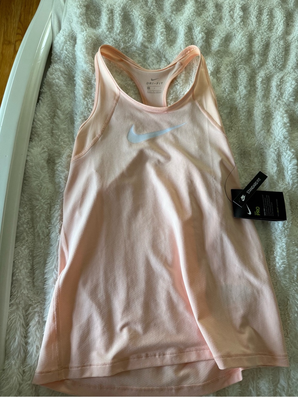 Nike Light Peach Dri-FIT Racerback Tank